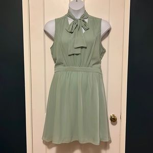 ModCloth Mint Dress with Neck Bow